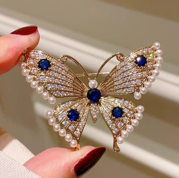 XSB172 - Elegant Butterfly Saree Brooch